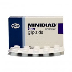 Минидиаб (Глипизид, аналог Мовоглекена) 5мг №30 в Нижнем Тагиле и области фото